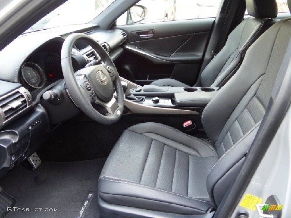 Black Interior 2014 Lexus IS 250 F Sport Photo #115175005