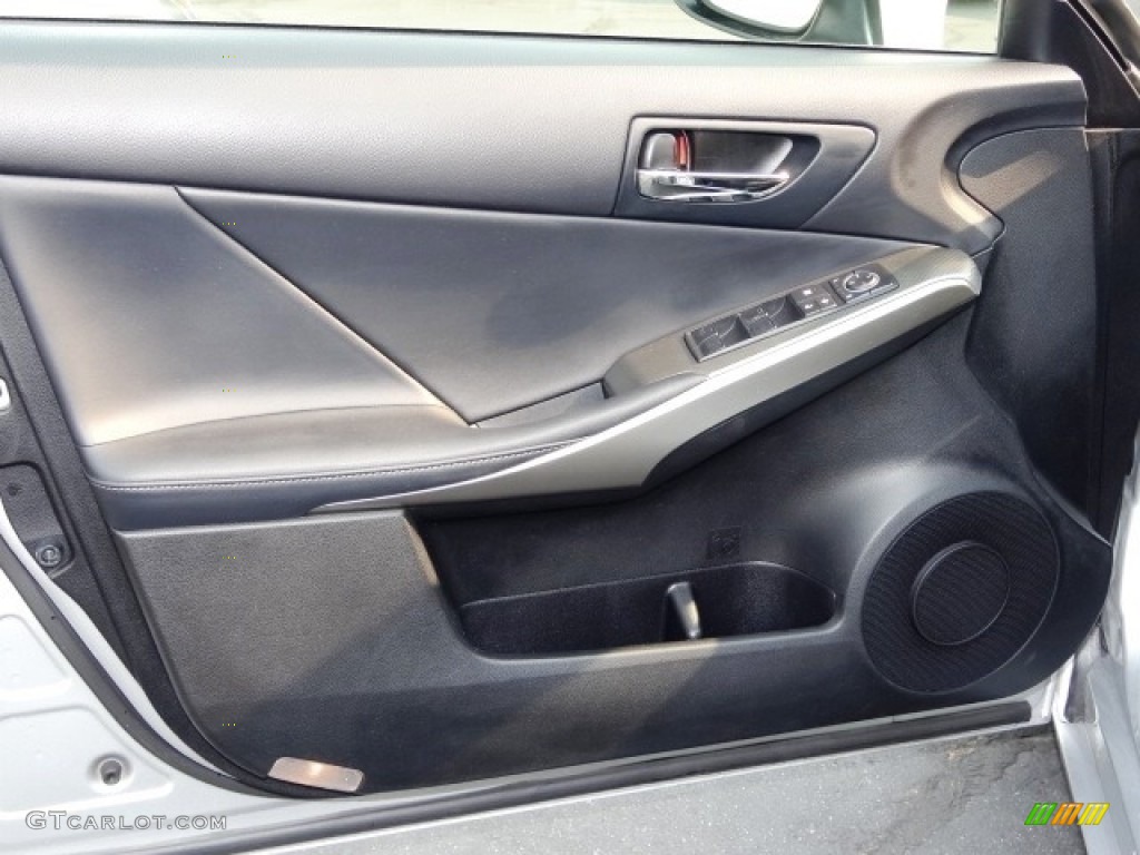2014 Lexus IS 250 F Sport Black Door Panel Photo #115175067
