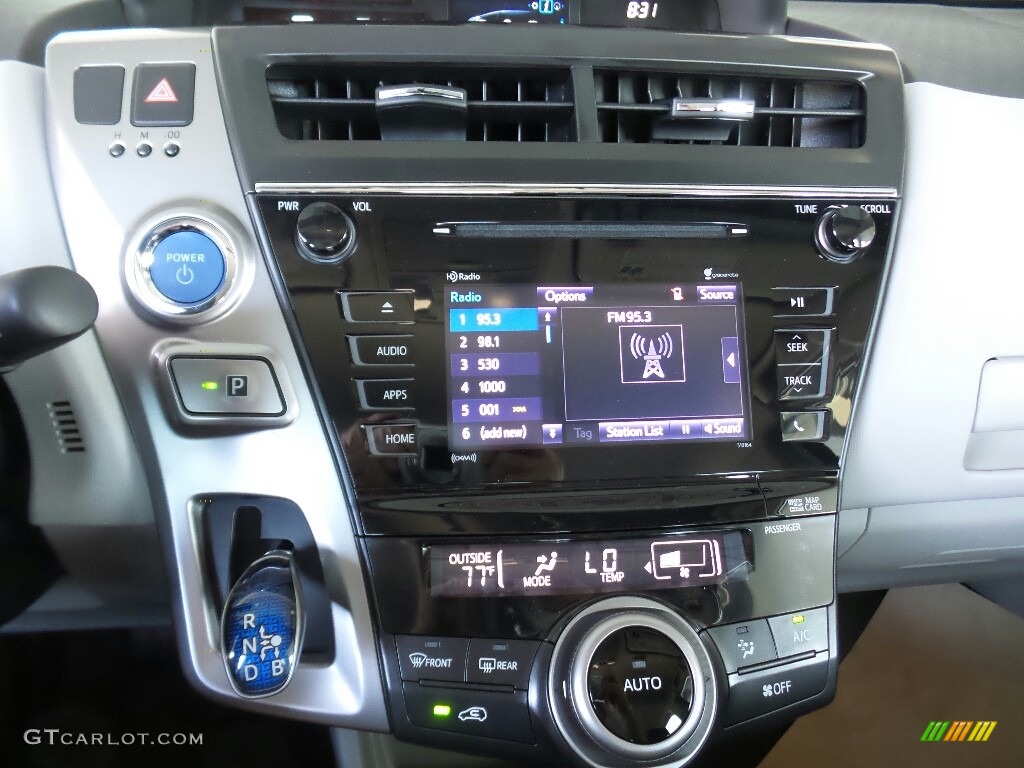 2017 Toyota Prius v Three Controls Photos