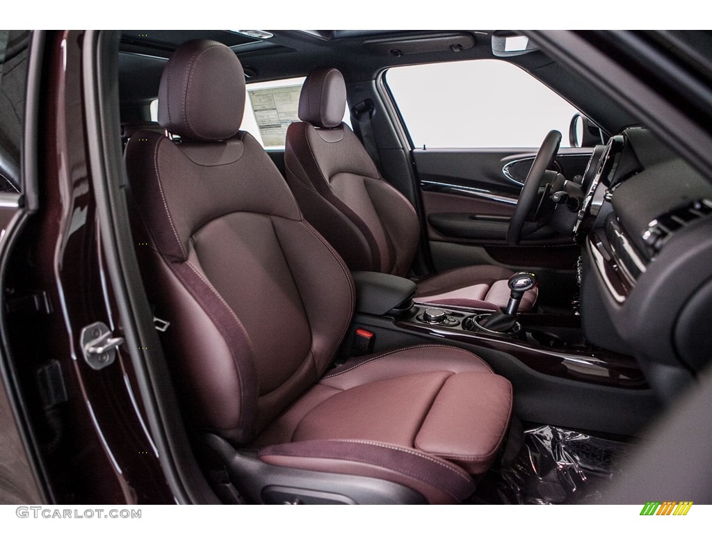 Cross Punch Leather/Pure Burgundy Interior 2017 Mini Clubman Cooper S Photo #115176482