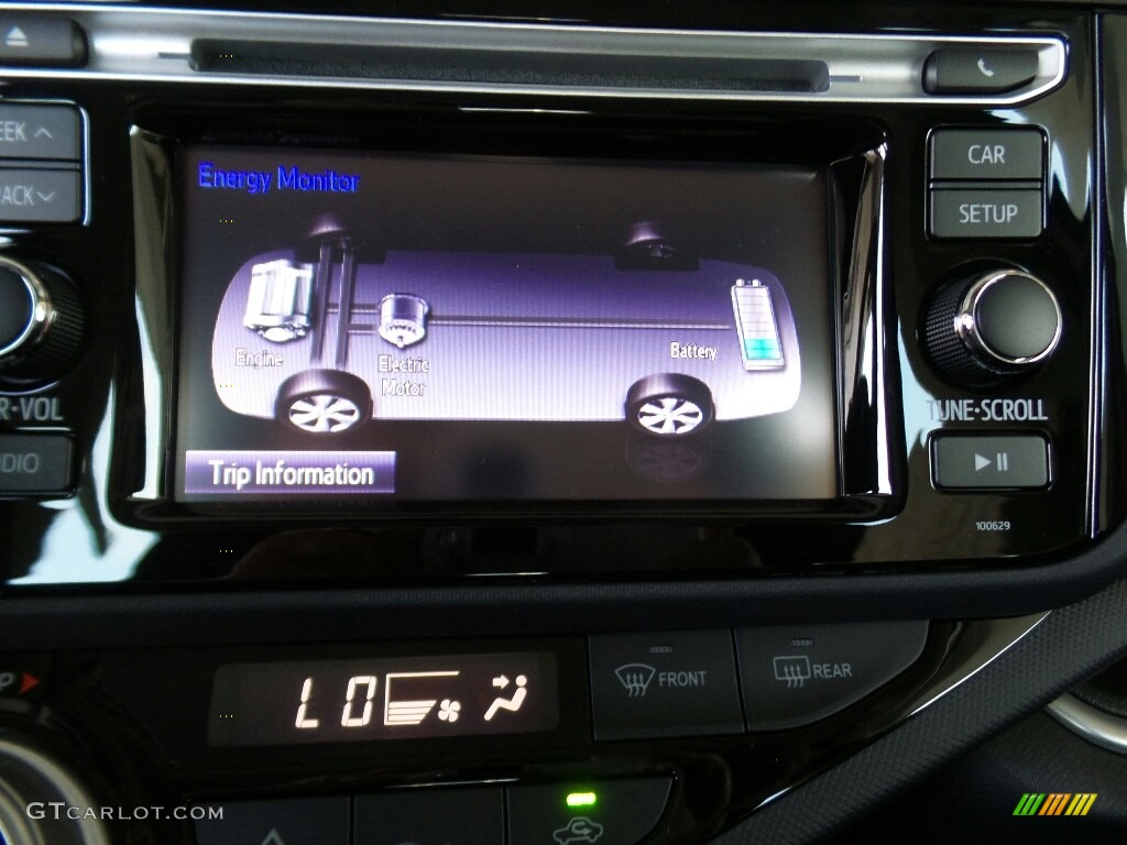 2016 Prius c Two - Absolutely Red / Black photo #22