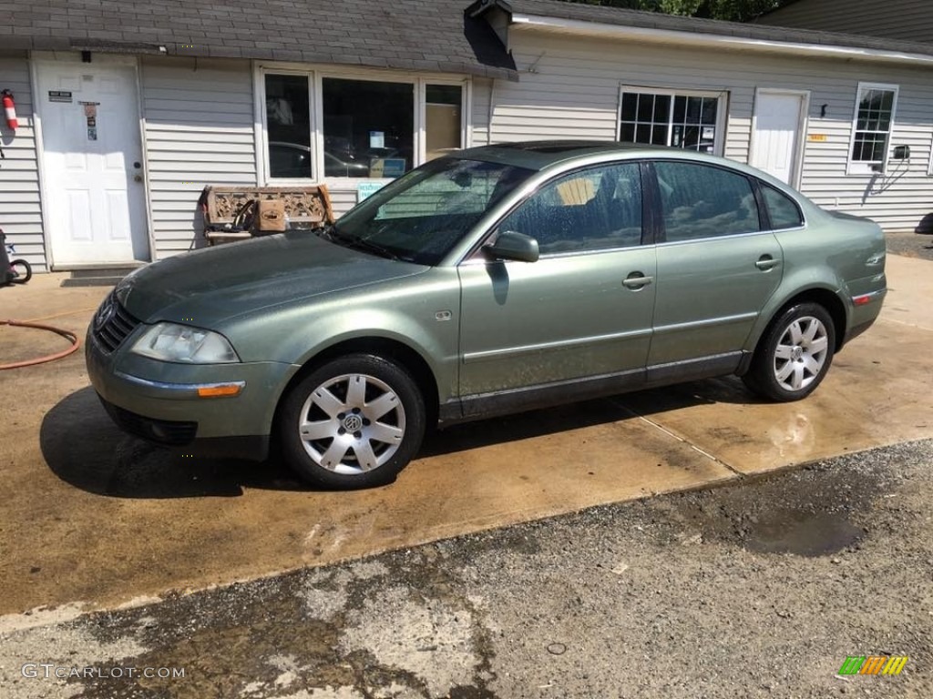 2002 Passat GLX 4Motion Sedan - Pine Green Metallic / Grey photo #2