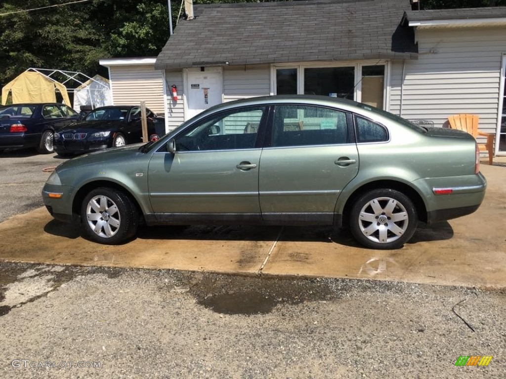 2002 Passat GLX 4Motion Sedan - Pine Green Metallic / Grey photo #3