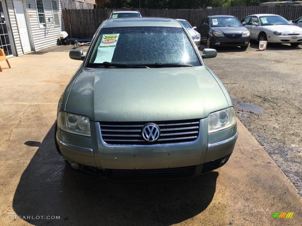 2002 Passat GLX 4Motion Sedan - Pine Green Metallic / Grey photo #9