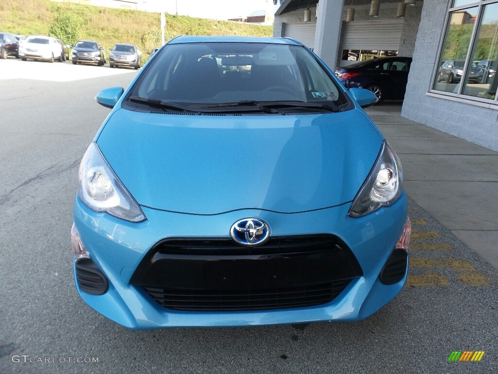 2016 Prius c Three - Sparkling Sea Metallic / Black photo #2
