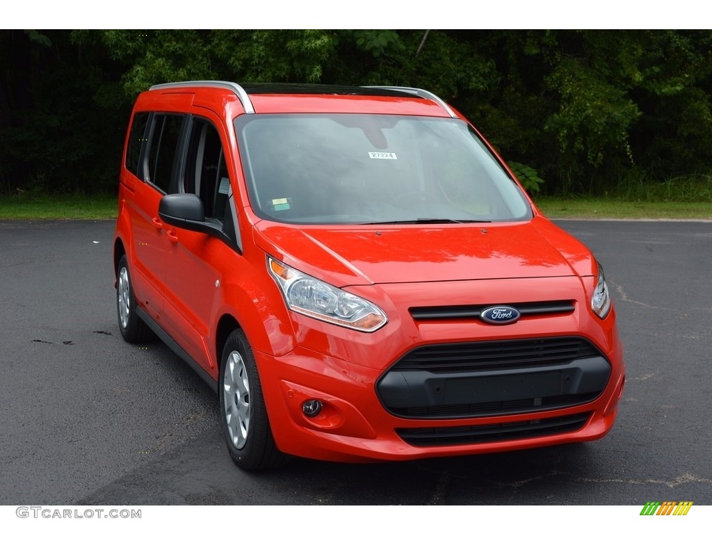 2017 Transit Connect XLT Wagon - Race Red / Charcoal Black photo #1