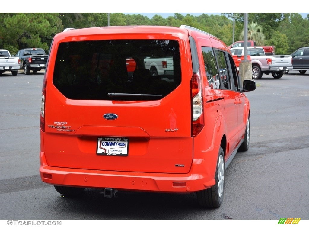 2017 Transit Connect XLT Wagon - Race Red / Charcoal Black photo #3