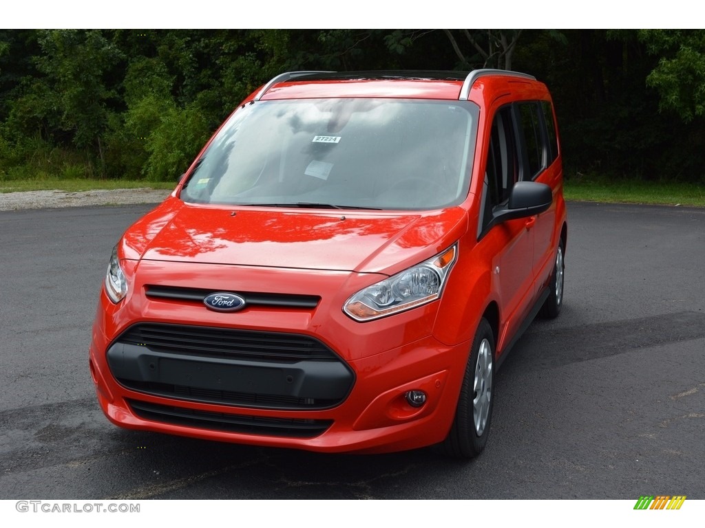 2017 Transit Connect XLT Wagon - Race Red / Charcoal Black photo #15