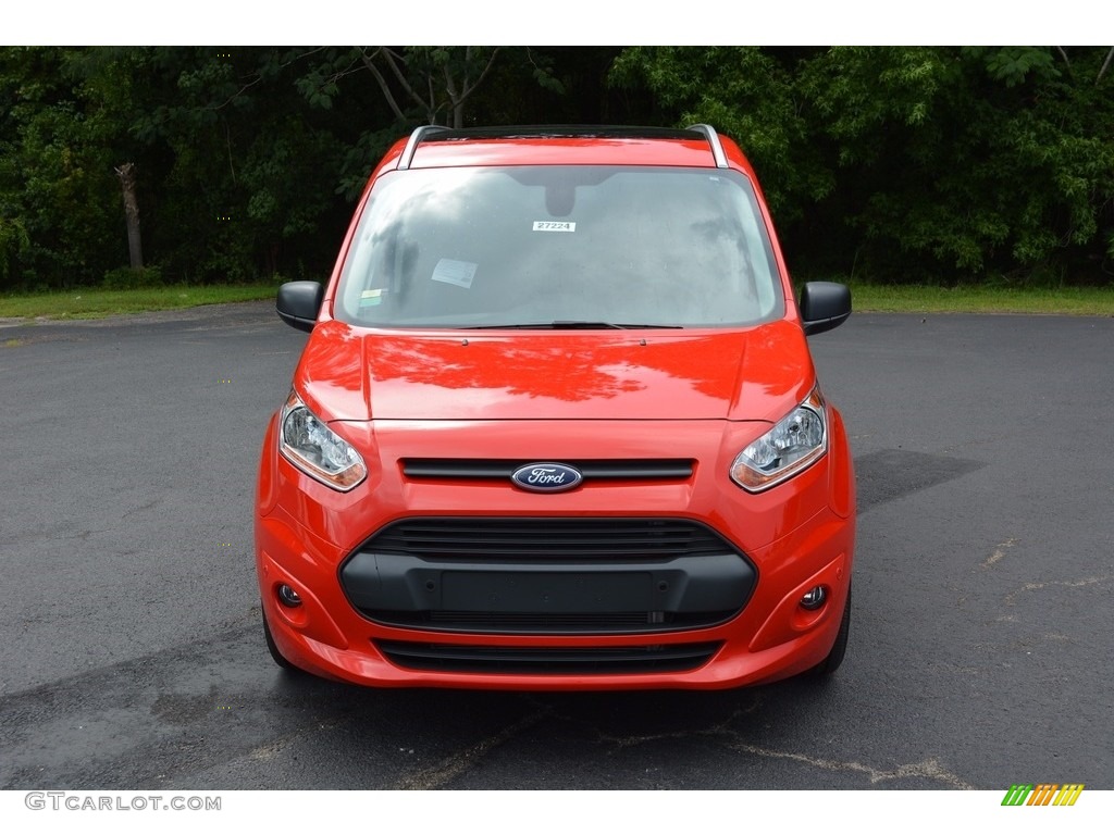2017 Transit Connect XLT Wagon - Race Red / Charcoal Black photo #16