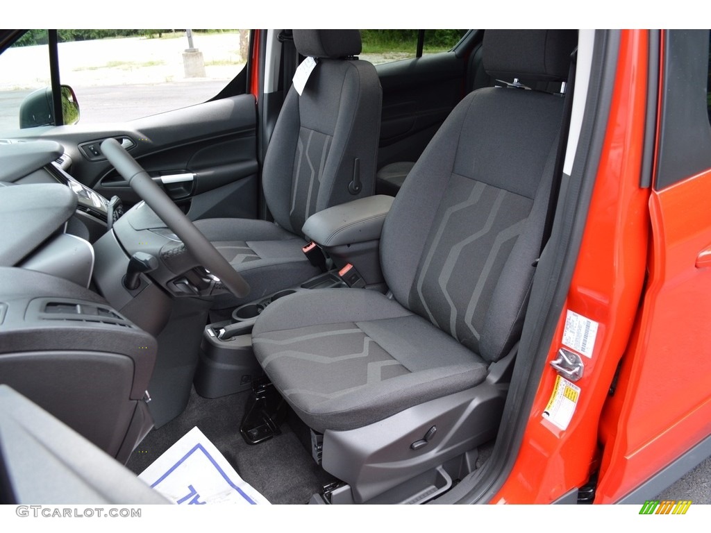 Charcoal Black Interior 2017 Ford Transit Connect XLT Wagon Photo #115179635
