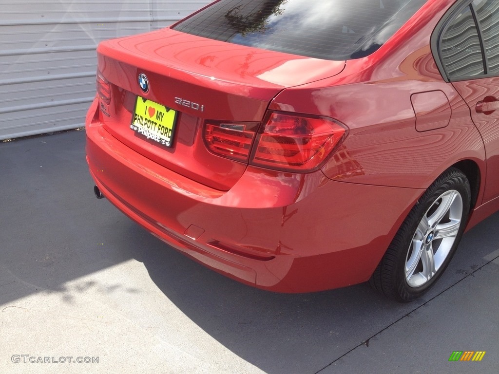 2014 3 Series 320i Sedan - Melbourne Red Metallic / Black photo #12