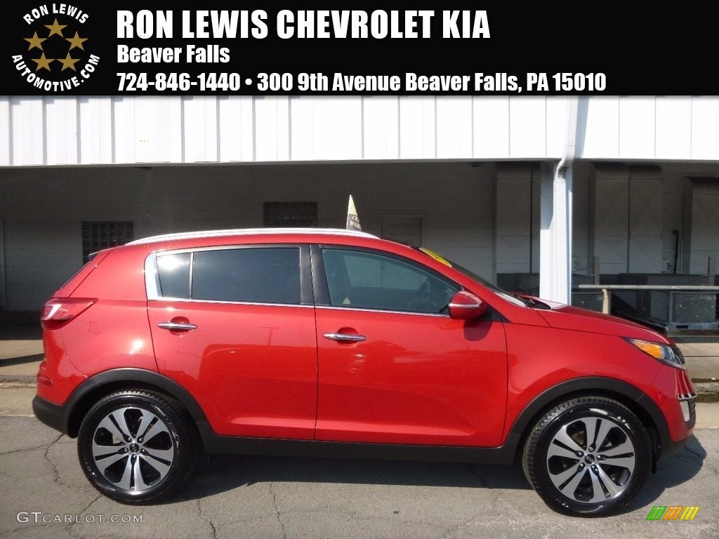 Signal Red Kia Sportage