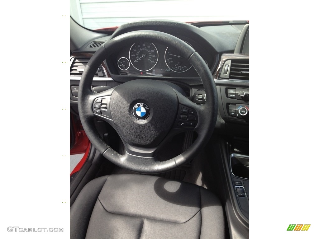 2014 3 Series 320i Sedan - Melbourne Red Metallic / Black photo #40