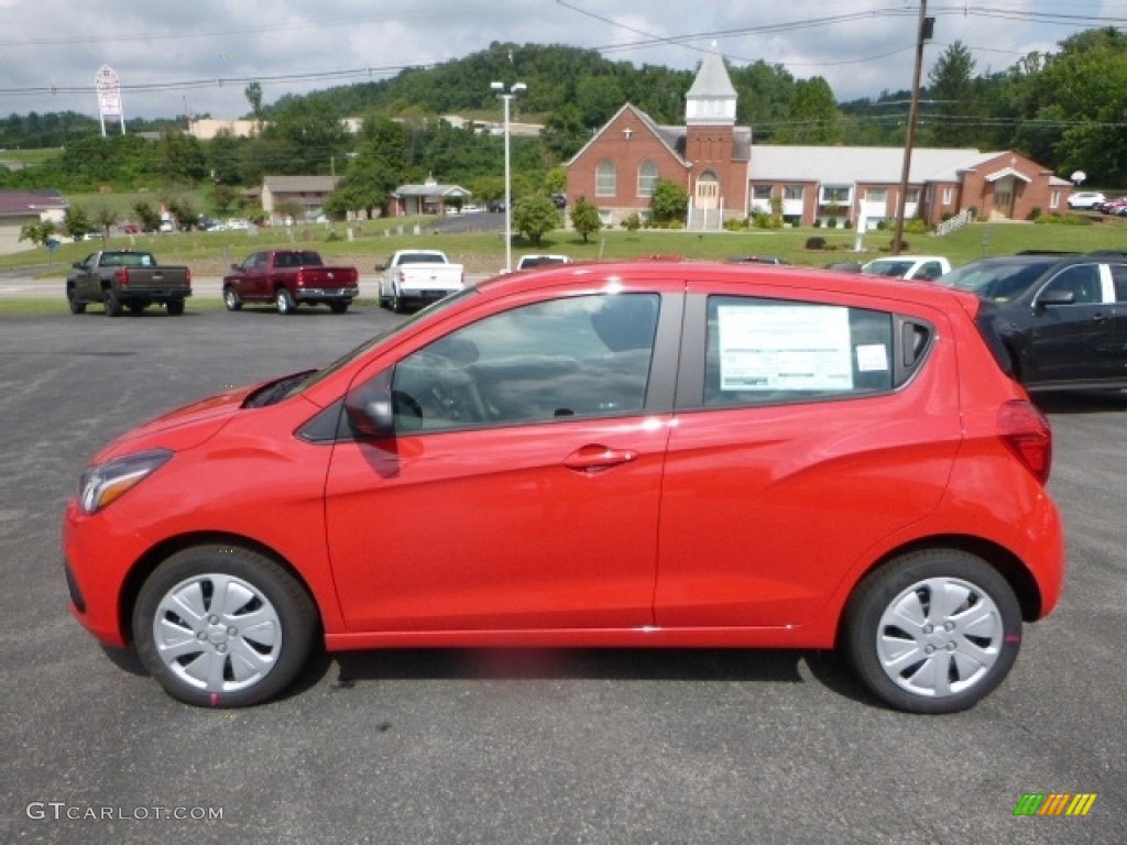 Red Hot 2017 Chevrolet Spark LS Exterior Photo #115182191