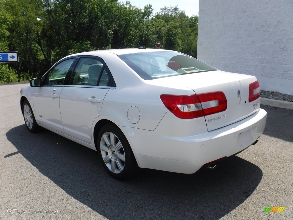 2009 MKZ Sedan - White Platinum Tri-Coat / Sand photo #11