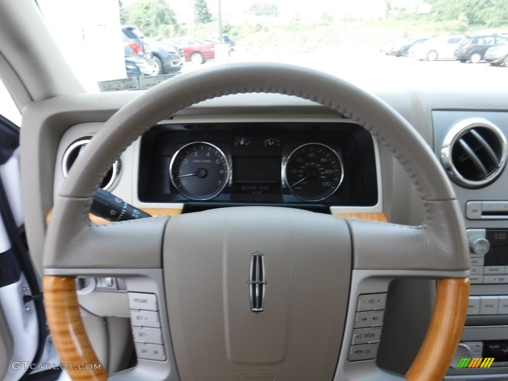 2009 MKZ Sedan - White Platinum Tri-Coat / Sand photo #25