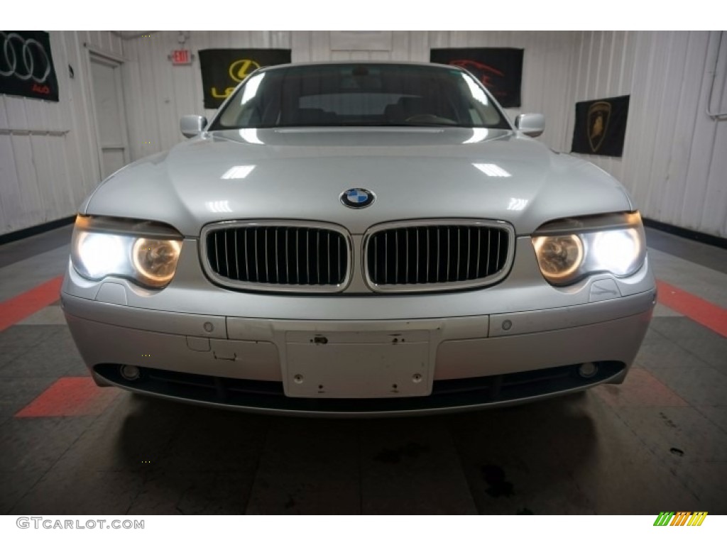 2003 7 Series 745i Sedan - Titanium Silver Metallic / Black/Black photo #4
