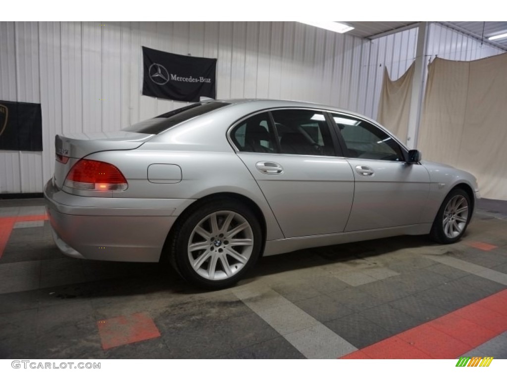 2003 7 Series 745i Sedan - Titanium Silver Metallic / Black/Black photo #7