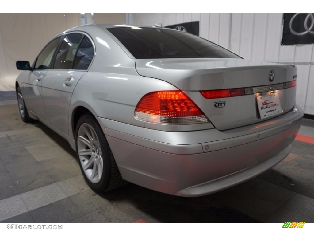 2003 7 Series 745i Sedan - Titanium Silver Metallic / Black/Black photo #10