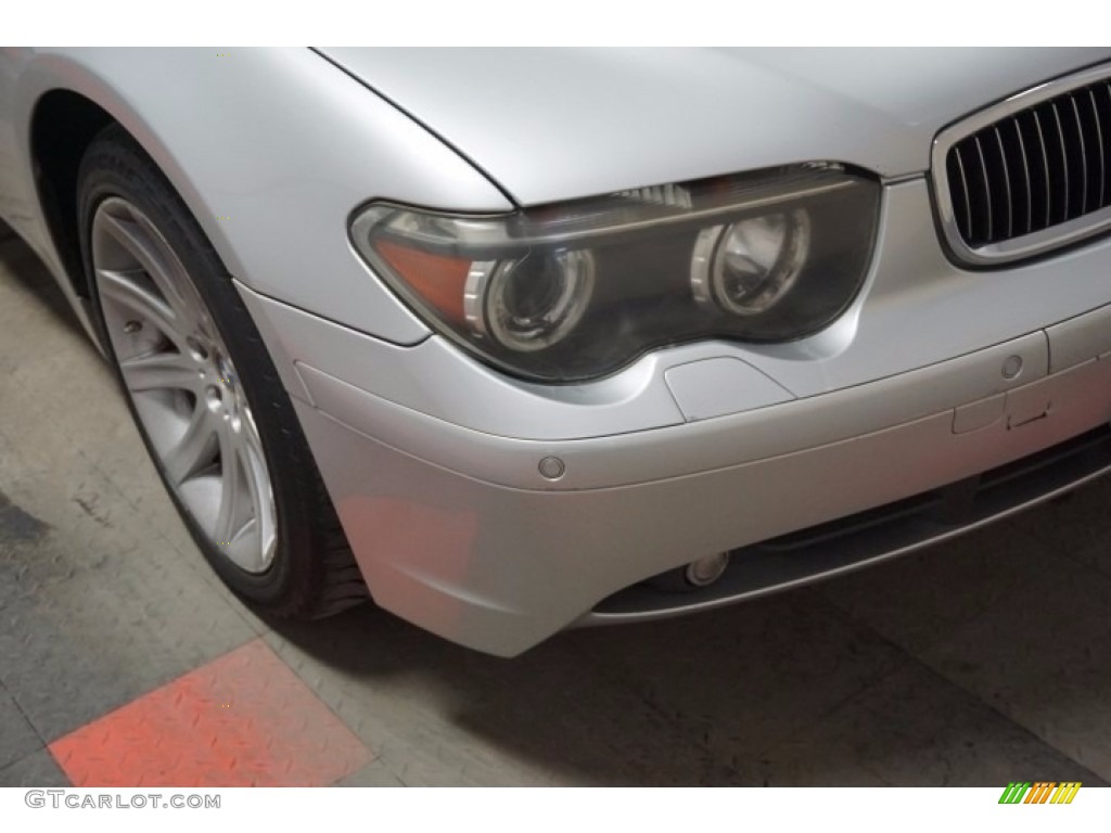 2003 7 Series 745i Sedan - Titanium Silver Metallic / Black/Black photo #64