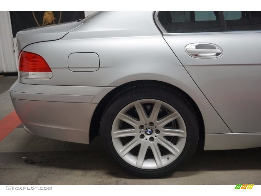 2003 7 Series 745i Sedan - Titanium Silver Metallic / Black/Black photo #74
