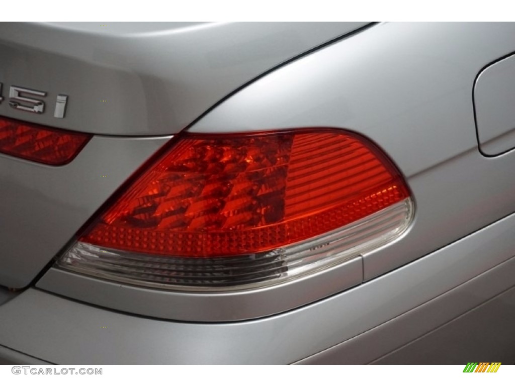 2003 7 Series 745i Sedan - Titanium Silver Metallic / Black/Black photo #77