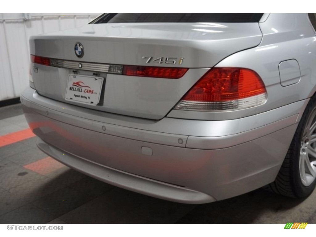 2003 7 Series 745i Sedan - Titanium Silver Metallic / Black/Black photo #80