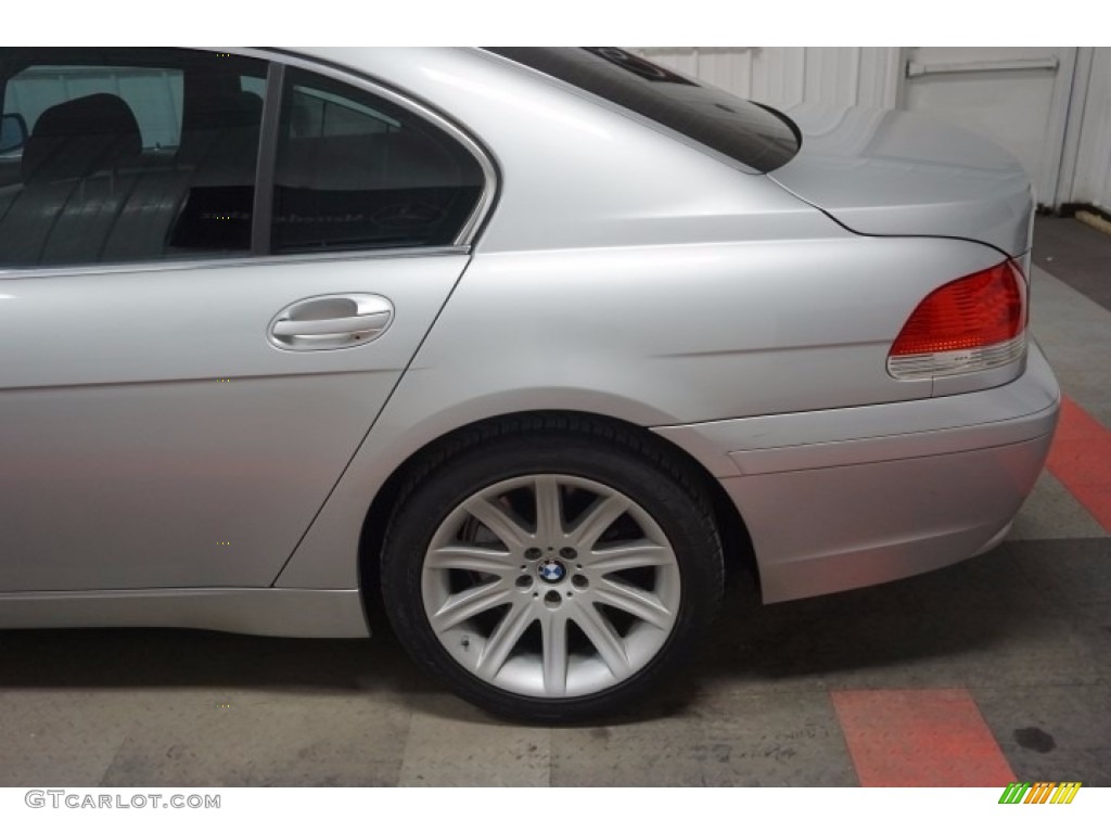 2003 7 Series 745i Sedan - Titanium Silver Metallic / Black/Black photo #82