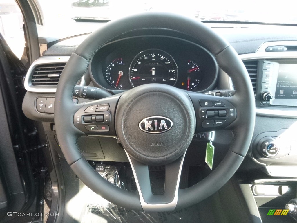 2017 Kia Sorento LX V6 AWD Black Steering Wheel Photo #115185935