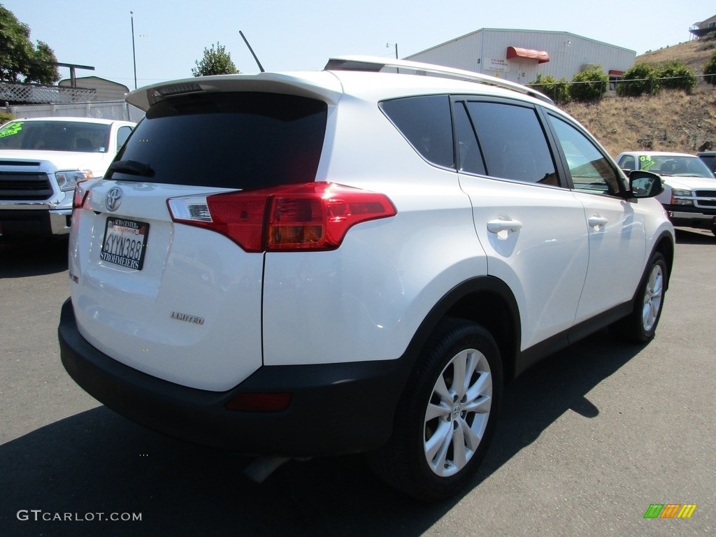 2013 RAV4 Limited - Blizzard White Pearl / Black photo #7