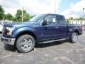 2016 Blue Jeans Ford F150 Lariat SuperCab 4x4  photo #4