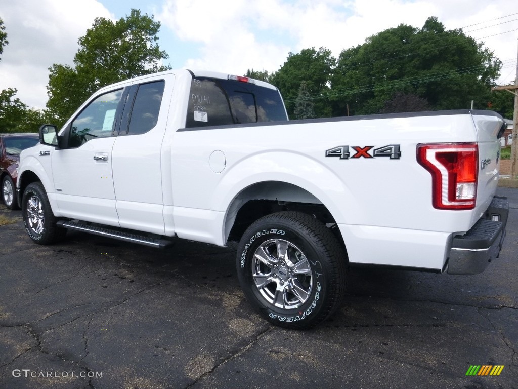 2016 F150 Lariat SuperCab 4x4 - Oxford White / Medium Earth Gray photo #3