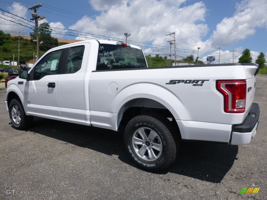 2016 F150 Lariat SuperCab 4x4 - Oxford White / Medium Earth Gray photo #3