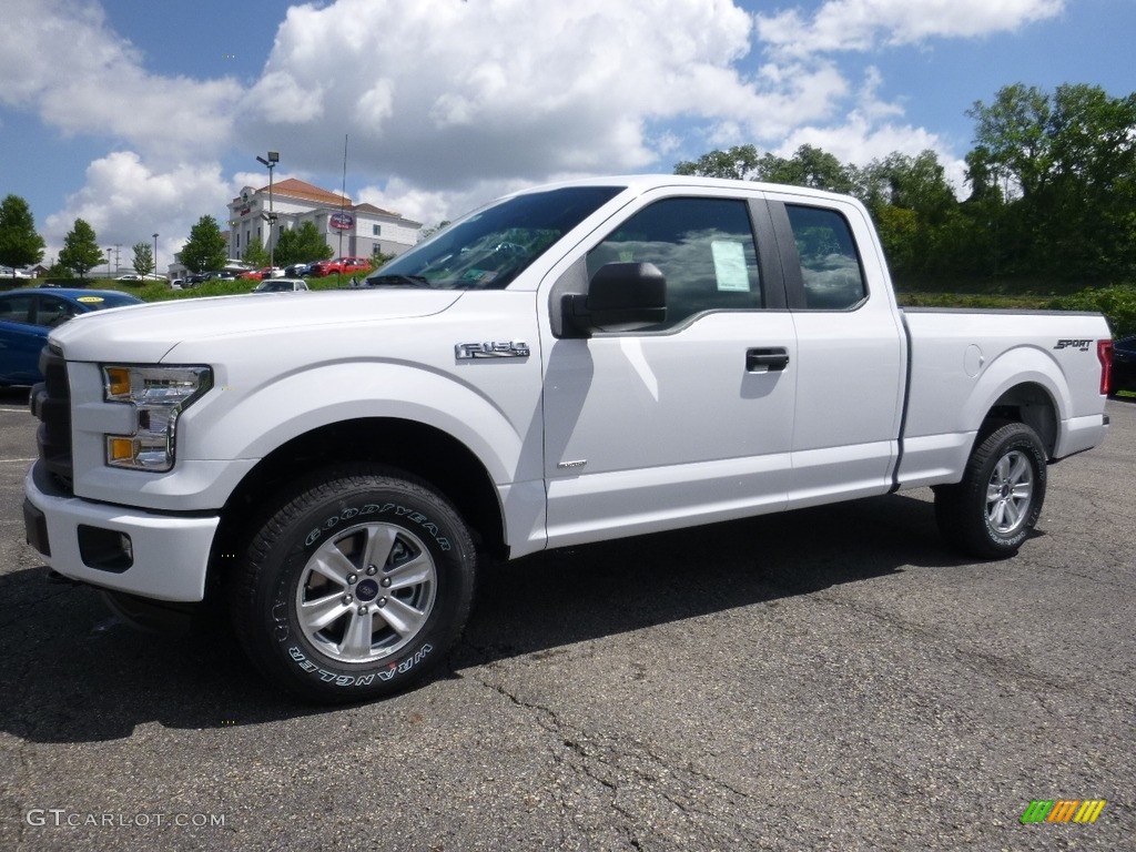 2016 F150 Lariat SuperCab 4x4 - Oxford White / Medium Earth Gray photo #4