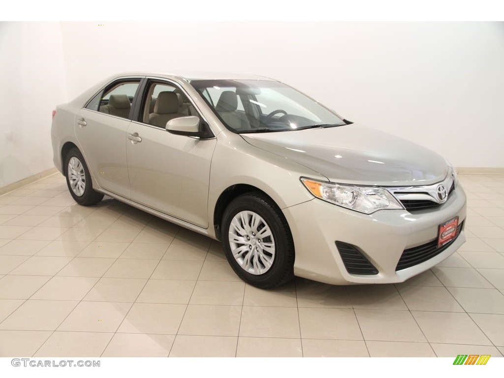 2013 Camry LE - Champagne Mica / Ivory photo #1