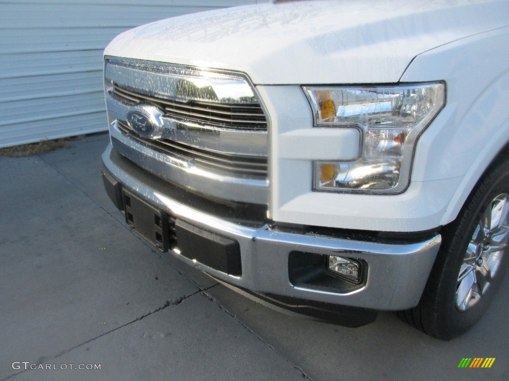 2016 F150 Lariat SuperCrew - Oxford White / Black photo #10
