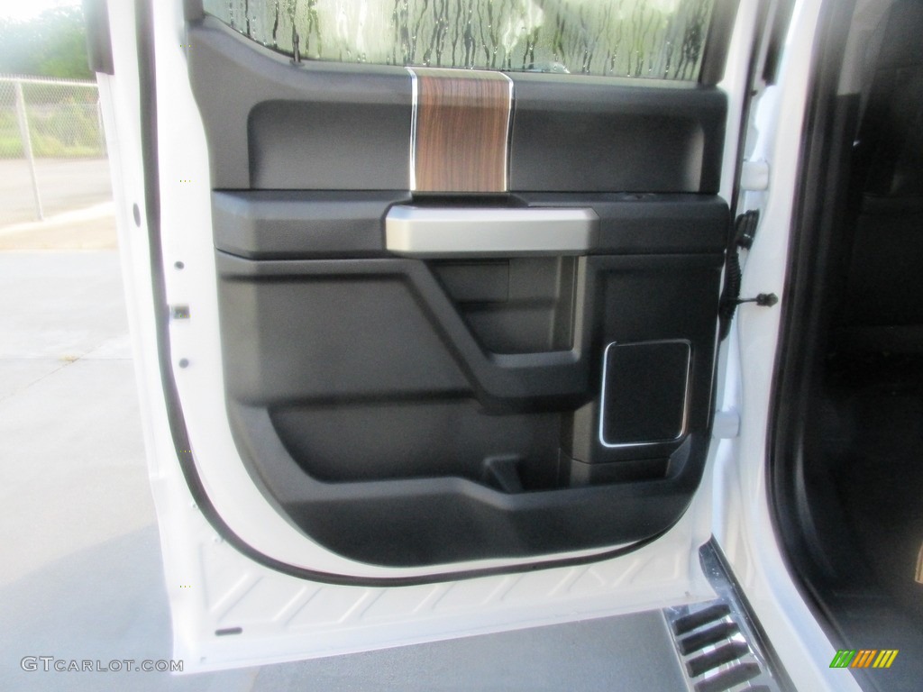 2016 F150 Lariat SuperCrew - Oxford White / Black photo #17