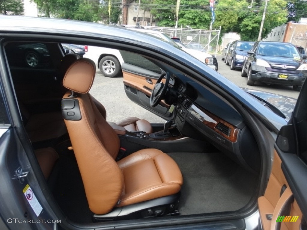 2009 3 Series 335xi Coupe - Space Grey Metallic / Saddle Brown Dakota Leather photo #23