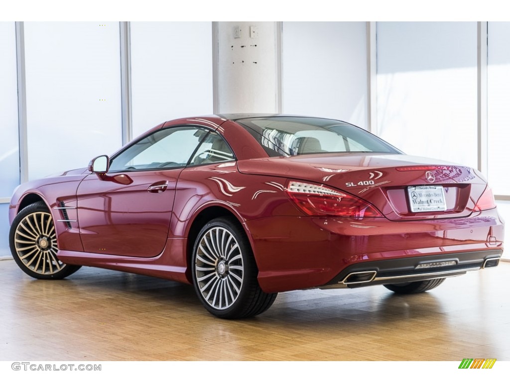 2016 SL 400 Roadster - Mars Red / Ginger Beige/Espresso Brown photo #3