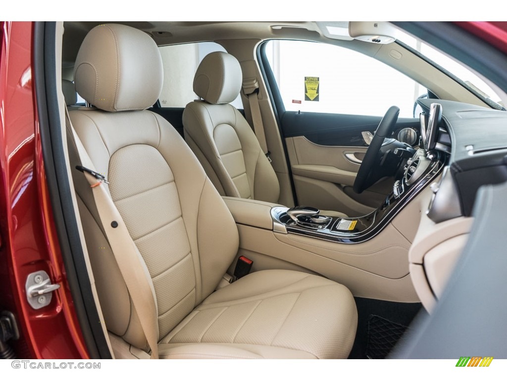 Silk Beige/Black Interior 2017 Mercedes-Benz GLC 300 Photo #115198955