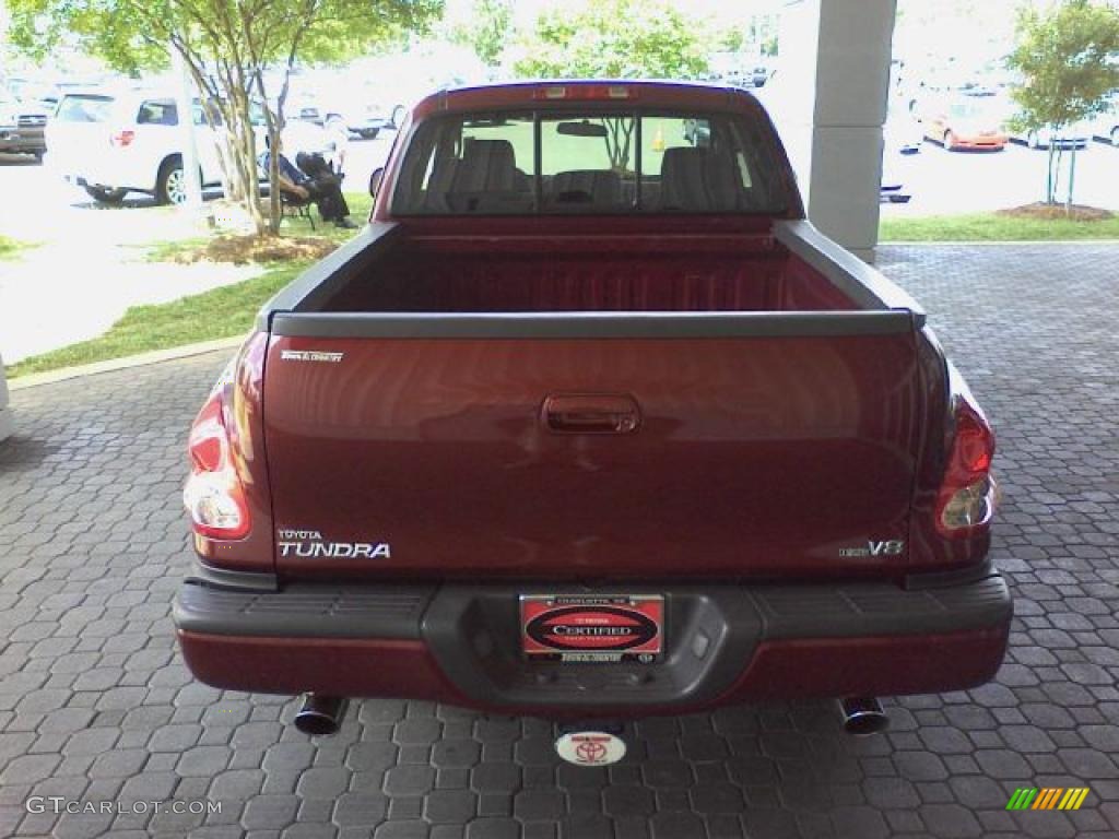 2005 Tundra Limited Access Cab - Salsa Red Pearl / Taupe photo #5