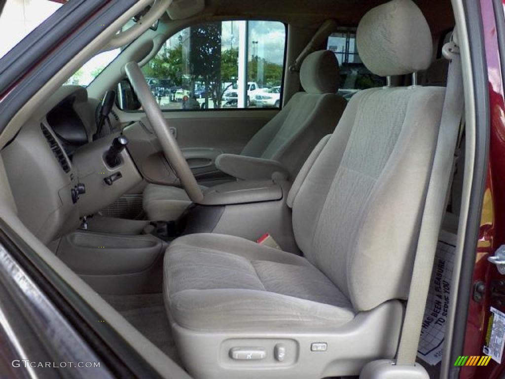 2005 Tundra Limited Access Cab - Salsa Red Pearl / Taupe photo #14
