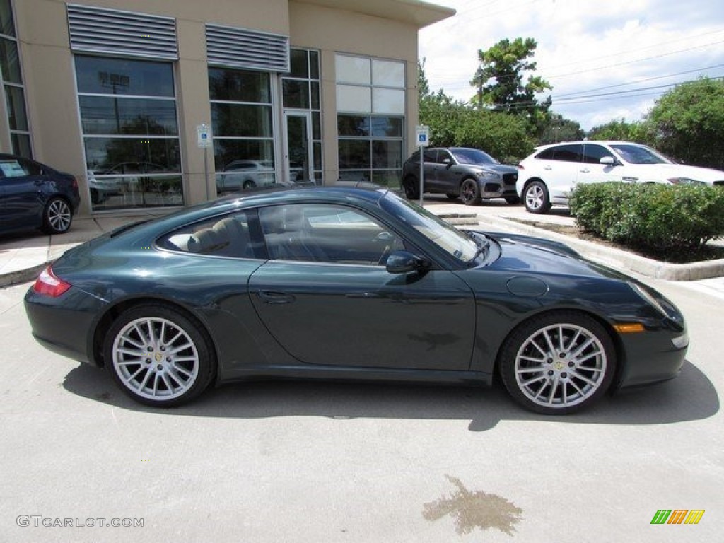 2005 911 Carrera Coupe - Forest Green Metallic / Sand Beige photo #6