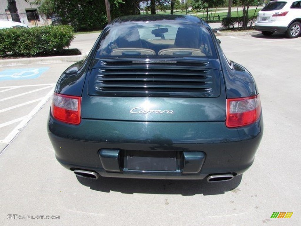 2005 911 Carrera Coupe - Forest Green Metallic / Sand Beige photo #8