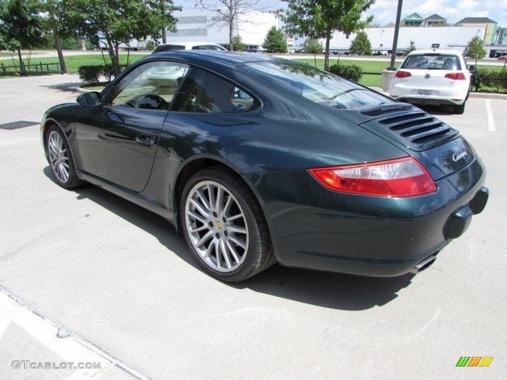 2005 911 Carrera Coupe - Forest Green Metallic / Sand Beige photo #9