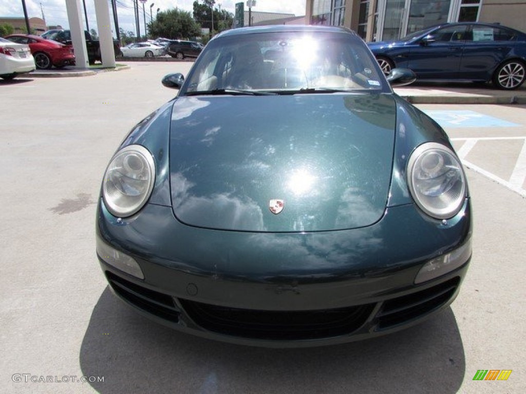 2005 911 Carrera Coupe - Forest Green Metallic / Sand Beige photo #12