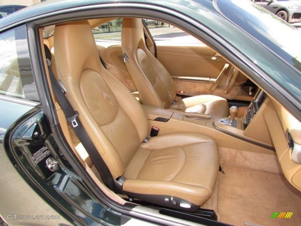 2005 911 Carrera Coupe - Forest Green Metallic / Sand Beige photo #15
