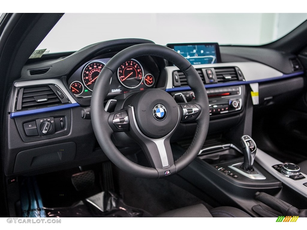 2017 BMW 4 Series 440i Convertible Black Dashboard Photo #115203946
