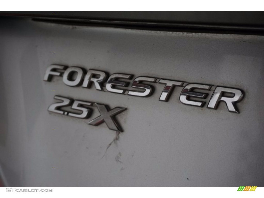 2004 Forester 2.5 X - Platinum Silver Metallic / Gray photo #89