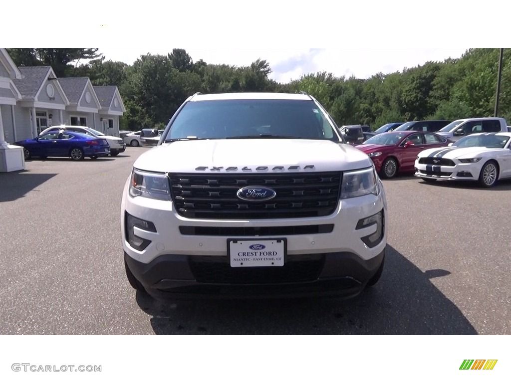 2017 Explorer Sport 4WD - White Platinum / Ebony Black photo #2